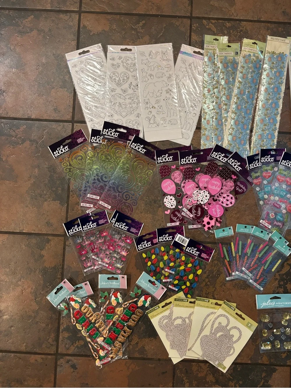 Huge scrapbooking stickers embellishments bundle #12